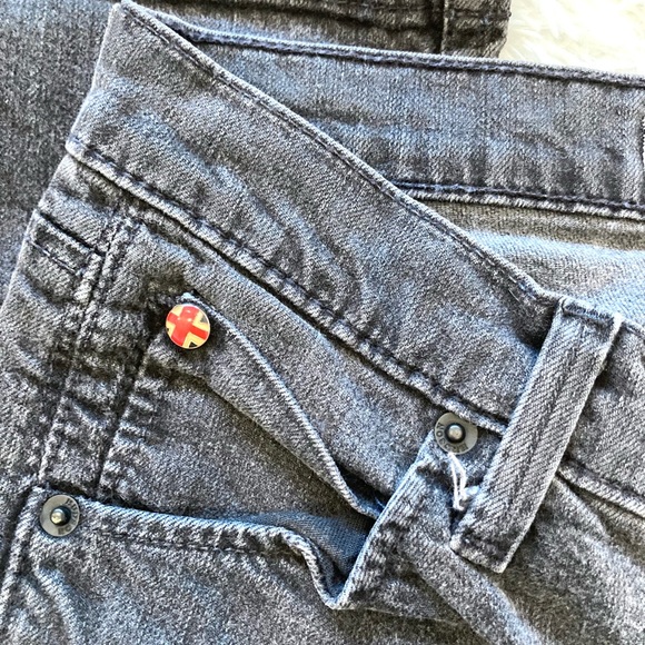 Hudson Dark Gray Wash Skinny Jeans - Picture 3 of 10